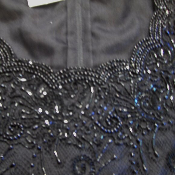 Brilliante By JA Vintage Short Sleeve Beaded Embellished Evening Top - EUC - Picture 9 of 11